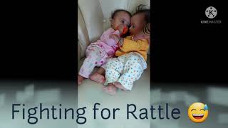 Siblings fighting #brothervssister #cutebaby #funnybaby #sibling #siblinglove #siblingsfight #twins