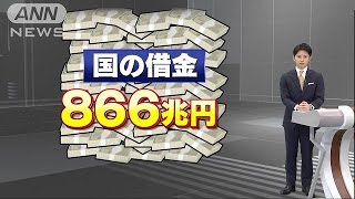 税収増でも・・・借金まみれ　来年度予算案、過去最大に(15/12/24)