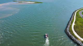 Shoaling on the South side of Massey's Channel in Long Neck DE.