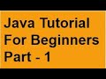 java tutorial for beginners