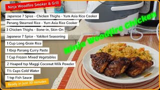 Ninja Woodfire Grill | Japanese 7 Spice | Chicken Thighs | Yum Asia Panda Mini Rice Cooker