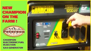 New Champion Generator with Electronic Fuel Injection #generator #tractor #farm