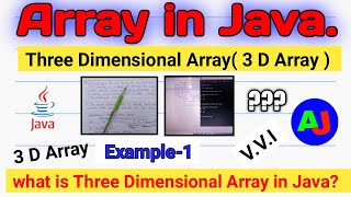 Three dimensional arrays | 3D arrays in java | multidimensional arrays