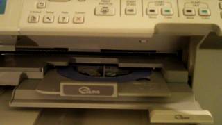 HP Photosmart Premium Fax All-in-One printing a CD