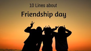 10 Lines Essay On Friendship day  l Essay On Friendship Day/ friendship lines l Friendship day/zima