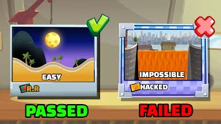 HACKER MAKE THIS MAP 😨 LONGEST 8 EASY to IMPOSSIBLE Challenges | Hill Climb Racing 2