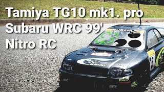 RC Subaru Impreza WRC 99. Tamiya vintage nitro TG10 mk1 pro. I love the smell of burning nitro!