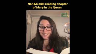 Non Muslim reading quran about jesus in surah meryem