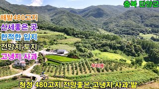 [매번:611] 단양 480 고지 전망좋은 입지에 성목기 사과(홍로) 재배된 토지 전 2,750㎡ (계획관리지역)