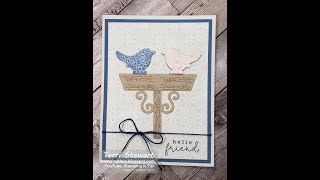 Country Birdhouse Birthday Card with DSP Techniques