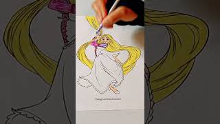 Coloreando A Rapunzel Enredados