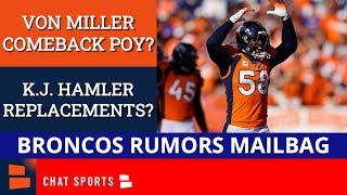 Broncos Rumors: K.J. Hamler Replacements, Re-Sign Teddy Bridgewater, Von Miller Comeback POY? Q&A