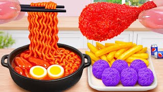 Best Of Korean Food π How To Make Tiny Chicken Nuggets and Tiny Noodles π Tina Mini Cooking
