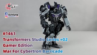 胡服騎射的變形金剛分享時間 1641集 工作室 電玩版 判官 Transformers Studio Series +02 Gamer Edition WFC  Barricade