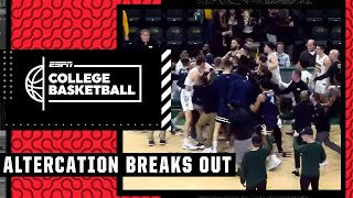 Oral Roberts, North Dakota State get into very heated altercation 😳 | College Basketball on ESPN