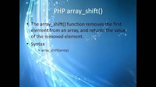 Array Functions in PHP | Explanation in Tamil #php