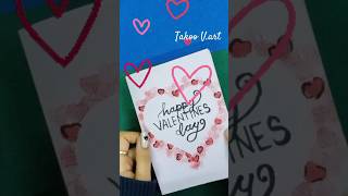 HOW TO MAKE VALENTINE'S GREETING CARD EASY#youtubeshorts#diy  #craft