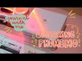 Unboxing Phomemo thermal printer | Journal with me using Phomemo | Cat Perez | I won a giveaway!