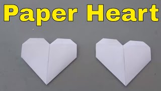 How To Make A Paper Heart-Folding Origami Heart Tutorial