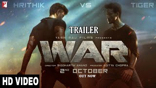 War Trailer  | Hrithik Roshan vs Tiger shroff, Vaani Kapoor, War Trailer