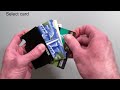 how to use the ridge wallet with 3 options for accessing middle cards