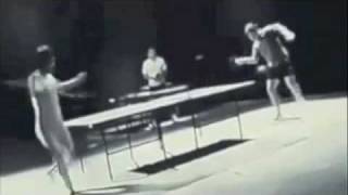 bruce lee playing ping pong