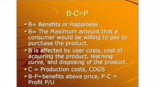 Benefits - Costs = Happiness Chapter 2 Part 1