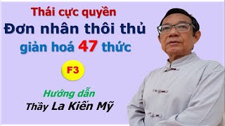 Đơn nhân thôi thủ giản hoá 47 thức - F3 - Kênh Y Võ Dưỡng Sinh - Thầy Mỹ trực tiếp HD #thaicucquyen