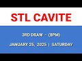 stl cavite 3rd draw result today 8pm draw evening result philippines january 25 2025 saturday