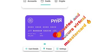 International Mastercard payment card and digital wallet in only 2 mins