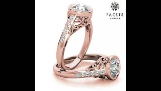 Most Amazing Moissanite Diamond Engagement Rings (AFR0010R) Watch designs of Gold Wedding Rings