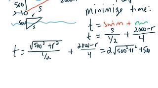 Optimization Min Time Swim