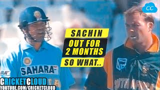 Sachin's Comeback Inning | After Out for Two Months | INDvSA 2001 !!