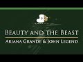 Ariana Grande & John Legend - Beauty and the Beast - LOWER Key (Piano Karaoke / Sing Along)