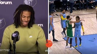 Ja Morant Shares How His Trash-Talking To Jayson Tatum At The End Of The Game Backfired