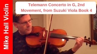 Telemann Concerto in G, 2nd movement from Suzuki Viola Book 4