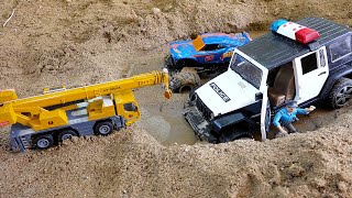 [30분] 중장비 자동차 장난감 포크레인 트럭 구출놀이  Car Toy with Excavator Truck Play