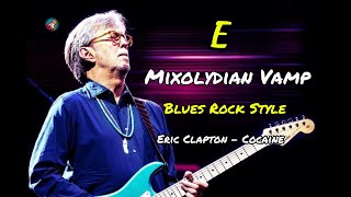 E Mixolydian Vamp Blues Rock Style Eric Clapton