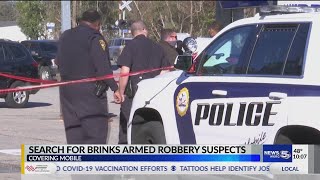 Search for Brinks armed robbery suspects