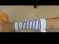 【基本包帯法】040 前腕部の包帯 traditional japanese basic non elastic bandaging techniques spiral reverse wrap