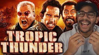 "Tropic Thunder" IS HILARIOUSLY CRAZY! *FIRST TIME WATCHING MOVIE REACTION*REUPLOAD*
