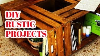 10 DIY Beginner Rustic Projects - You Can Make Yourself