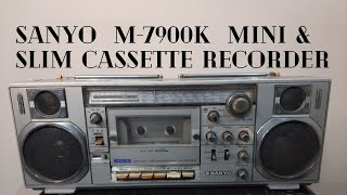 Sanyo M7900K Mini Slim Cassette Recorder How To Use Kaise Chalaye  Price And Connection IN HINDI