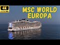 【4K】MSC World Europa: Complete Ship Tour - 60fps (Full Version)