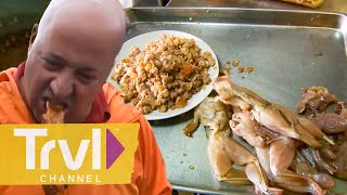 Crickets and Stuffed Frog in the Philippines! | Bizarre Foods with Andrew Zimmern | Travel Channel