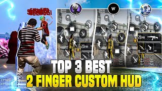 Top 3 Custom Hud Of Fastest 2 Finger Players 🤯 | Best 2 Finger Custom Hud In FF | Best Custom Hud |