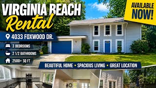 🏡 Spacious Virginia Beach Rental Home Tour | 3 Bed + 2.5 Bath | 4033 Foxwood Dr | $2550/Month