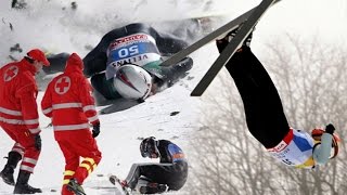 Valentin Giraud Moine  HORROR CRASH - Garmisch Partenkirchen Downhill 2017 Fuerte acidente