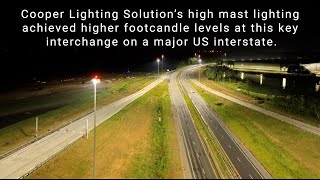 High Mast Lighting Helps DOT Achieve Increased Uniformity and Improved Driver Safety