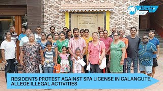 Residents protest against spa license in Calangute, Allege illegal activities